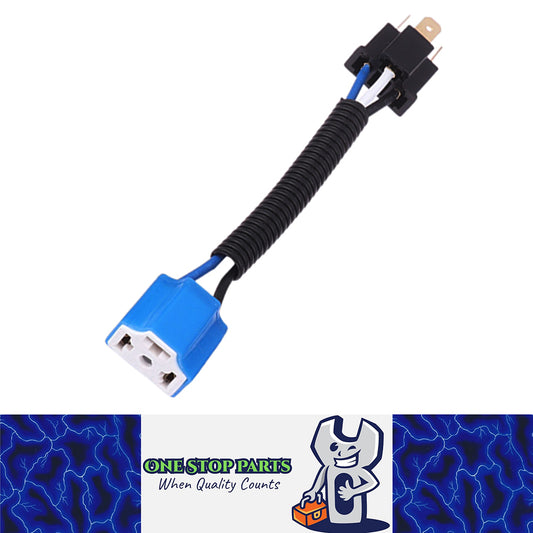 1 x Female-Male H4 Plug 3 Pin Suits H4 Globe Adaptor Adaptor Suit H4 Headlight