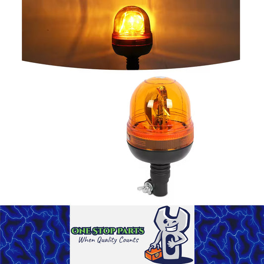 1 x Amber Halogen Strobe Light 12V Beacon Lamp Warning Flashing Emergency Lamp