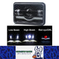 1 x Led Headlight 104x157mm High/Low Beam & Red DRL for H4656/H4651/H4652/H4666