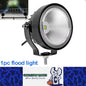 1 x LED Work Light 60W Round 98mm 12V-24V 6500K Flood Beam LED Flood Lamp