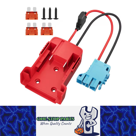 1 x Milwaukee M18 Power Wheel Battery Adapter Compatible Peg-Perego Riding Toy