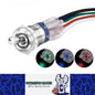1 x RGB LED Toggle Switch 16mm 12V 24V SPST On/Off IP67 for Car Marine Boat