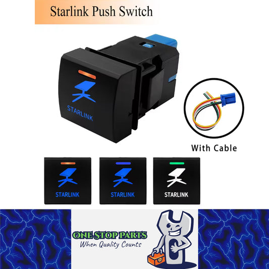 1 x Starlink Push Switch LED Starlink Dish Switch for Toyota Prado RAV4 Corolla