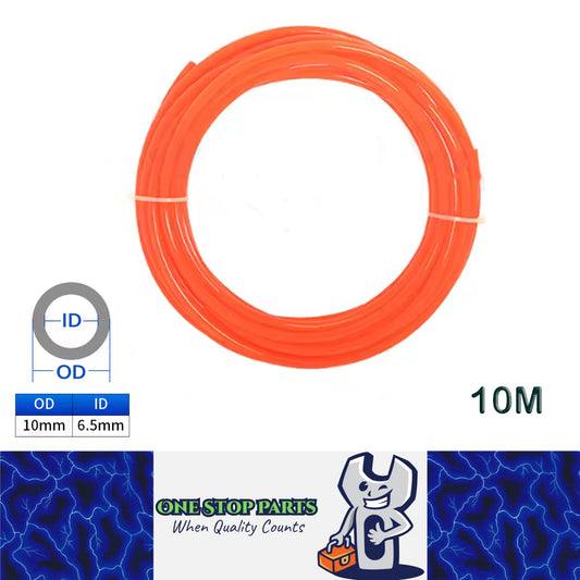10M 10x6.5mm Orange PU Air Hose Pneumatic Tube Pipe  for Compressor Water Fluid