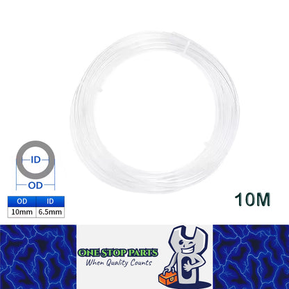 10M 10x6.5mm Transparent PU Air Hose Pneumatic Tube Pipe Compressor Water Fluid