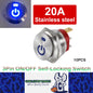 10 x Blue Power LED 22mm Metal Rocker Switch 12-24V 20A 3Pin ON/OFF Self-Locking