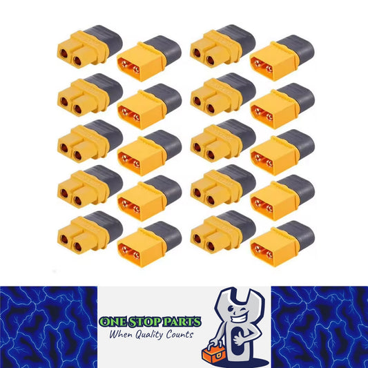 10 Pairs XT60H Bullet Connectors Male Female Plugs for RC Lipo Battery RC Plane