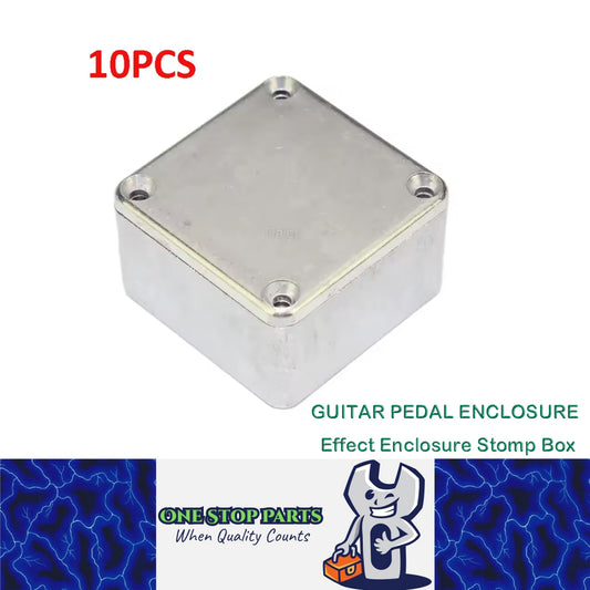 10 x 1590LB Guitar Effect Pedal Enclosure Aluminum Stomp Box Case 50.5x50.5x31mm
