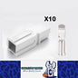 10 x 180A White Anderson Style Single Pin 180Amp Connector Red Single Terminal