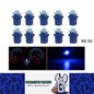 10 x Blue T5 Cap B8.5D COB LED Instrument Light Twist and Lock LED Dash Light