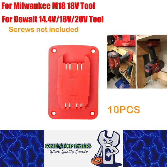 10 x Drill Tools Holder Hanger for Milwaukee M18 18V & Dewalt 20V 12V Power Tool