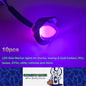 10 x Purple Round LED Side Marker Lamps 1.9CM 12V-24V LED Indicator Lights