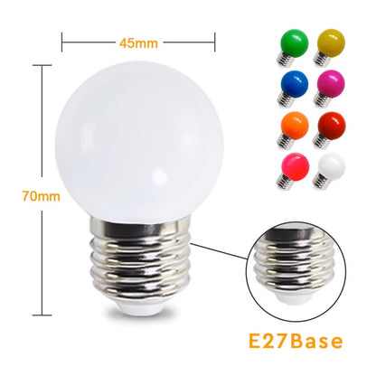 Warm White 12V E27 1W LED Bubble Globe Frosted White LED Bulb ideal for sign