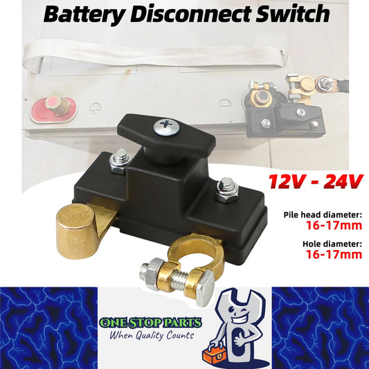 100A Car Battery Disconnect Switch 12V-24V Power-off Battery Kill Switch
