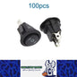 100 x Round Rocker Switch Car Boat Dashboard 3 Pin ON-OFF-ON Power Switch Black