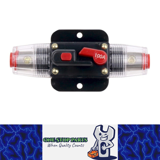 12v 100A Inline Circuit Breaker Manual Reset Ideal for 4wd Caravan Boat (1pc)
