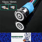 10 x 16mm Metal Push Button Switch White LED 12-24V PreWired Self-Locking Switch