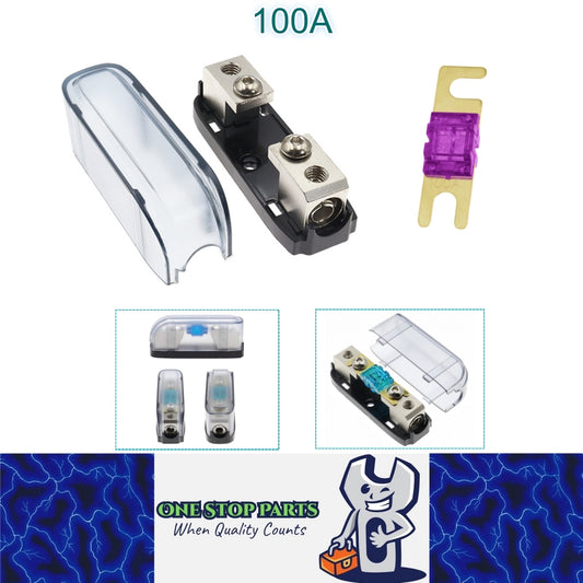 AFS Mini ANL Inline Fuse Holder with Bolt On 100Amp Fuse Supplied Fuse Holder