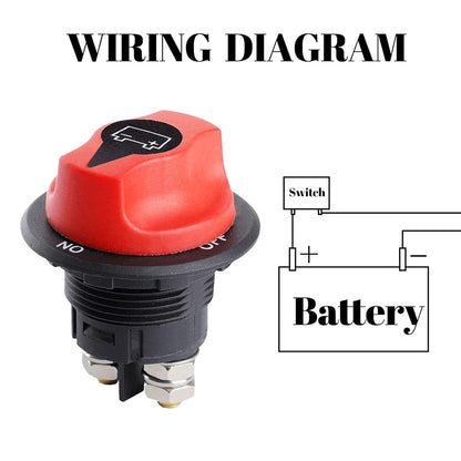 12V-24V 100Amp Heavy Duty Isolator Switch 35mm for Cars Boats 4wd 100 Amp