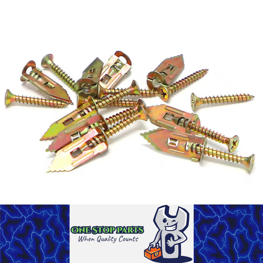 100pcs Self Drilling Drywall Anchors with Screws Expansion Nail Self-Tappe Screw