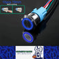 10 x Blue LED 19mm Metal Push Button Switch 12V-24V PreWired Self-Locking Switch