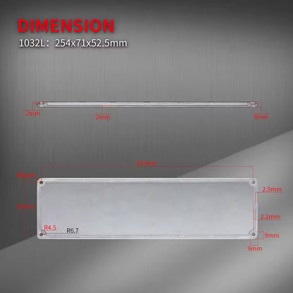 1 x 1032L Looper Guitar Pedal Enclosure Aluminum Stomp Box Case 254x71x52.5mm