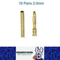 10 Pairs 2mm Bullet Connectors Banana Plugs Male Female for RC Battery ESC Motor