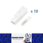 10 x 120A White Anderson Style Single Pin 120Amp Connector Plug Single Terminal