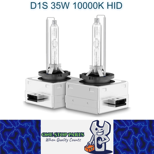 Pair 12v 35w D1S 10000K HID Globes with Ballast attached 10000k Colour D1R HID