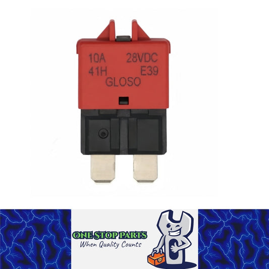 10Amp Standard Blade Fuse Circuit Breaker Manual Reset Circuit Breaker 10A (1pc)