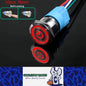 10 x 16mm Metal Push Button Switch Red LED 12-24V PreWired Self-Locking Switch