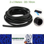 2 X 3 Meters 10mm Black split Conduite Wire Loom Conduite sleeve tube (6m Black)