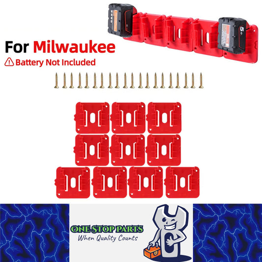 10x Battery Holder Wall Mount Battery Storage Dock for Milwaukee M18 18V Battery
