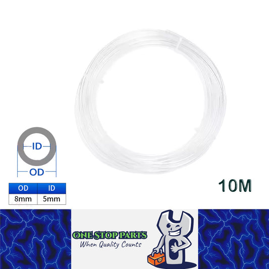 10M 8x5mm Transparent PU Air Hose Pneumatic Tube Pipe Compressor Water Fluid