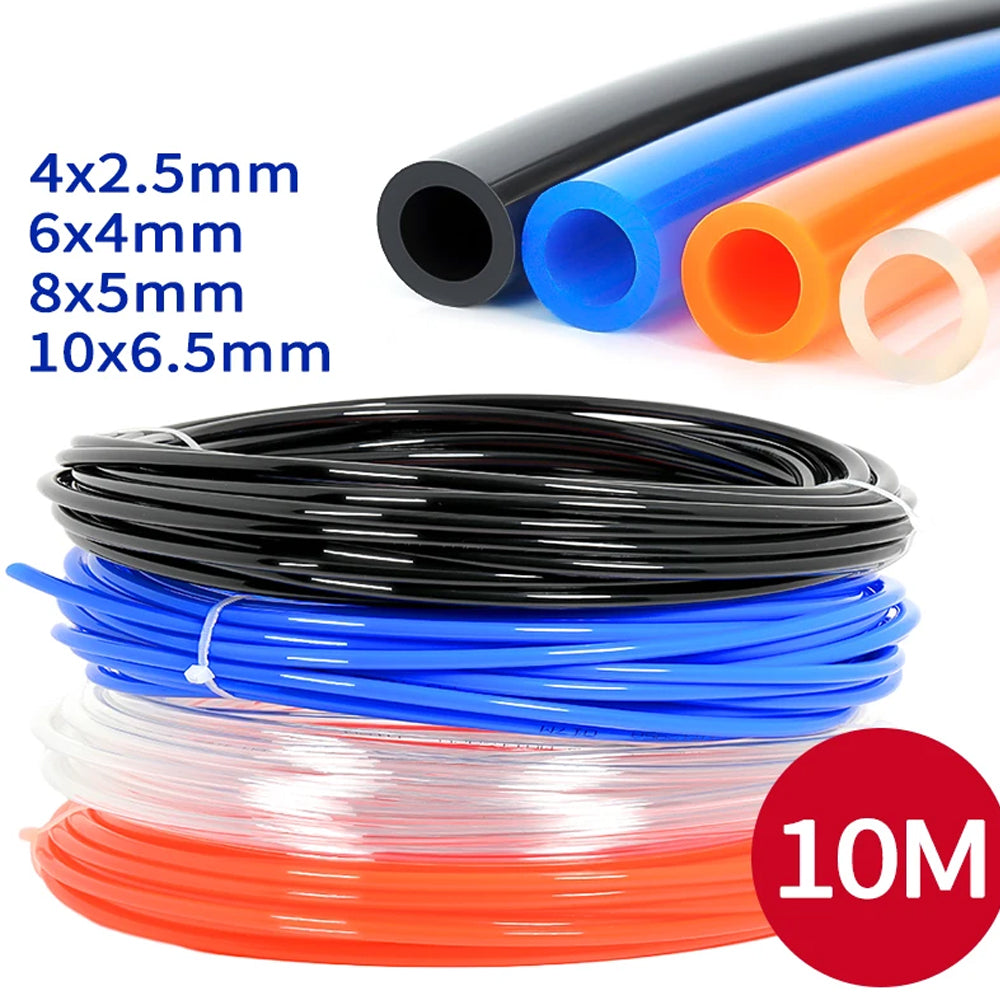 10M 10x6.5mm Blue PU Air Hose Pneumatic Tube Pipe for Air Compressor Water Fluid