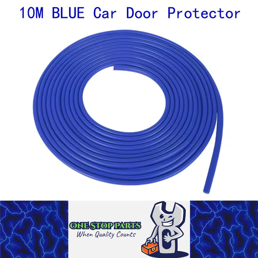 10M Blue Car Door Protector Anti Collision Strip U Shape Car Door Edge Protector