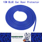 10M Blue Car Door Protector Anti Collision Strip U Shape Car Door Edge Protector