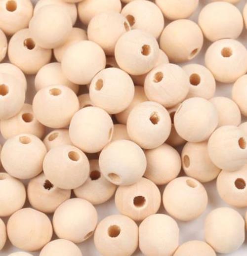 50 x 12mm Natural wood beads round DIY jewelry Handmade Accessories