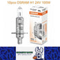 10 x Osram 24V H1 100W Halogen Clear Globe 3200K Truck Headlight Fog Lamp