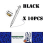 10 x Multifunction Gel Ink Pen Vernier Caliper Ball Pen Stationery (10pcs Black)