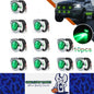 10 x Green Round LED Side Marker Lamps 1.9CM 12V-24V LED Marker Signal Lights