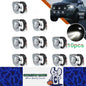 10 x White Round LED Front Marker Lamps 1.9CM 12V-24V LED Front Marker Lights
