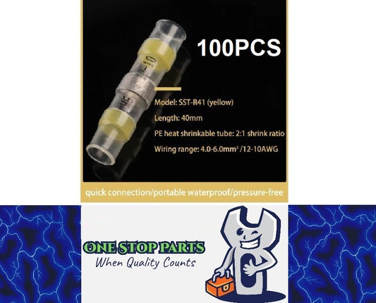 100pcs Waterproof Heat shrink Wire Connector Solder Insulated Join (suit 6mm)