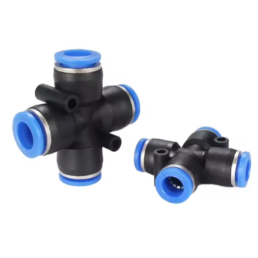 114pcs 4mm Air Pneumatic Connectors Fittings Box Kit with PE/PU/PV/PY/PZA Plugs