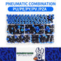114pcs 4mm Air Pneumatic Connectors Fittings Box Kit with PE/PU/PV/PY/PZA Plugs