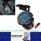 12-24V USB Charger Outlet One PD Type C & Two QC3.0 USB Port Touch Switch Socket