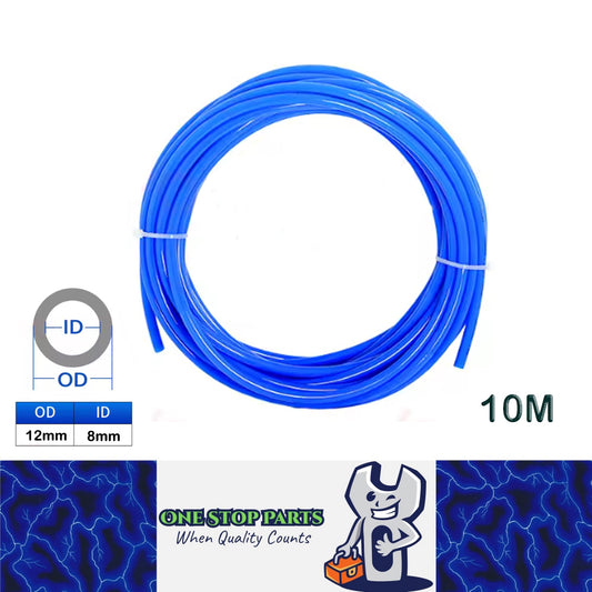 10M 12x8mm Blue PU Air Hose Pneumatic Tube Pipe for Air Compressor Water Fluid