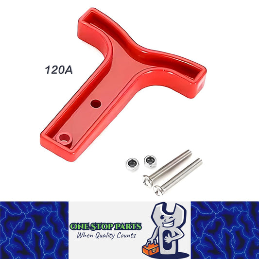 5 x Red T-Shaped Handles for 120A Red Anderson Style Plugs Connectors