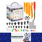 1240pcs Car Push Retainer Clip Fastener 36 Size Bumper Fender Rivet with Removal