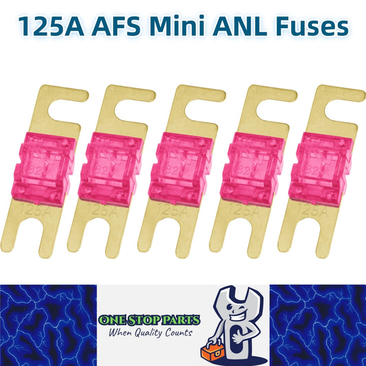 5 x 125A AFS Mini ANL Fuses 125 Amp fuses Car Truck Boat Stereo Audio AFS Fuses